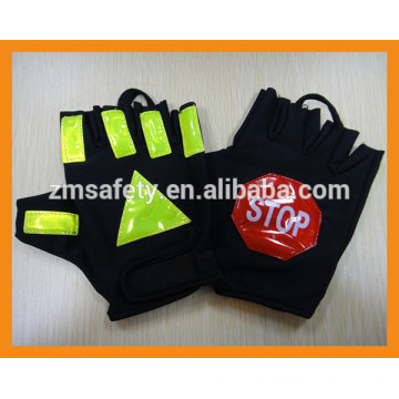 Reflektierende Verkehrspolizei Handschuhe